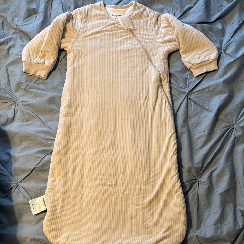 Bubblepanda Oat Sleepsack with Sleeves Size Medium 1.5 tog